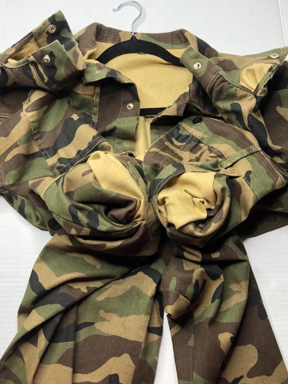Fashionnova Camouflage Long Sleeve Medium Jumpsuit - Picture 8 of 13